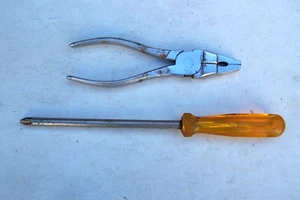 Raised Cutter Kreuzlukengriff Zange, No 3 Phillips BMW Porsche Werkzeugrolle - Bild 1 von 15