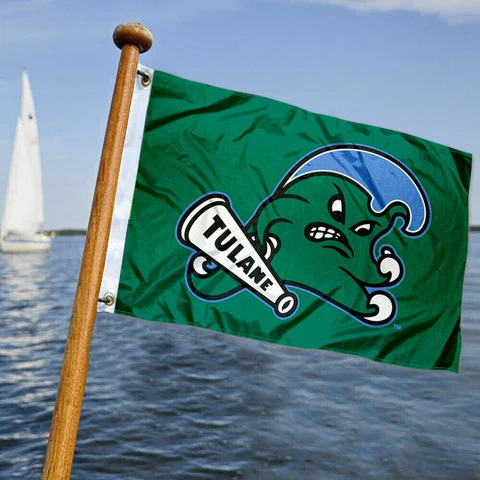 Tulane Green Wave Boat Yacht Nautical Flag Cover