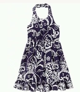 Nwt Gymboree Girls Size 8 Halter Dress Gym Navy Spice Market Collection - Picture 1 of 1