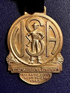 vintage antique pocket watch fob USA Labor-Conn Convention - 1960-Ex Condition - Picture 1 of 6