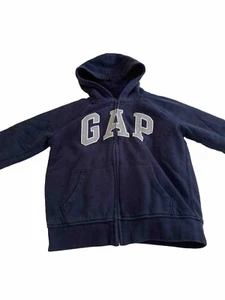 GAP Kids Unisex Hoodies LOT OF 2 Large #1 Full Zip Navy #2 Pullover Gray - Picture 1 of 12
