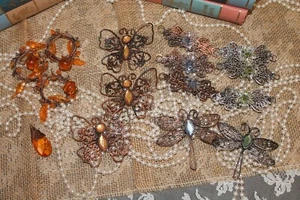 Assorted Decorative Metal Pieces - 15 Pieces - Picture 1 of 6