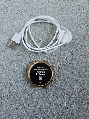 Fossil Venture HR Gen 4 Smart Watch DW7F1 - Rose Gold & Silver - HR GPS Ref A12 - Image 1 of 4
