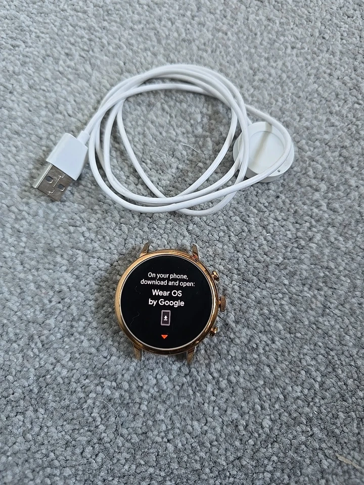 Fossil Venture HR Gen 4 Smart Watch DW7F1 - Rose Gold & Silver - HR GPS Ref A12 - Image 1 of 4