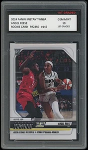 Tarjeta de novato Angel Reese 2024 Panini instantánea WNBA 1er grado 10 #145 Chicago Sky - Imagen 1 de 1