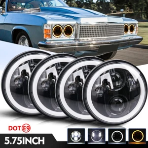 4pcs 5 3/4 5.75" INCH Round Projector LED Headlights Sealed Spot Beam Angle Eyes - Picture 1 of 13
