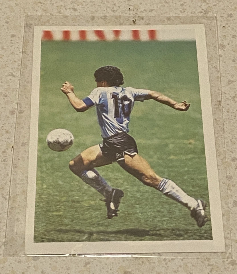 Diego Maradona Question Of Sport 1987 card FOOTBALL CARD - Image 1 of 2