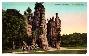 VTG Natural Chimneys, Natural Landmark, Hand Colored, Mt. Solon, VA - Picture 1 of 2