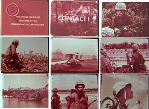 16mm USMC Vietnam War Training Film CONTACT! 3rd Marine Regiment Combat Footage - Picture 1 of 6
