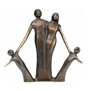 Kerstin Stark Skulptur "Due Piccolini", Bronze Figur Massiv, Ars Mundi - Bild 1 von 3