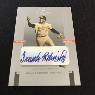 Donruss Classics Frank Robinson 2005 plata firmas significativas automático #7/10 Foto 1 de 2