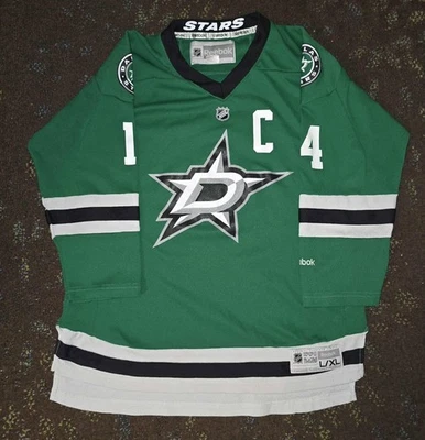 Jamie Benn Dallas Stars Reebok YOUTH BOYS Hockey Jersey L/XL - Image 1 of 4