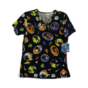 Disney Villains Maleficent Scar Hades Ursula medizinisches Peeling-Top Damengröße SMALL - Bild 1 von 5