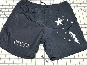 Sundek Swim Trunks Men Size S Stars The Editor Bathing Suit Lined - Picture 1 of 7