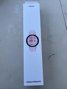 Samsung - LTE Galaxy Watch FE Aluminum Smartwatch 40mm with Pink Band-Pink Gold - Photo 1 sur 11