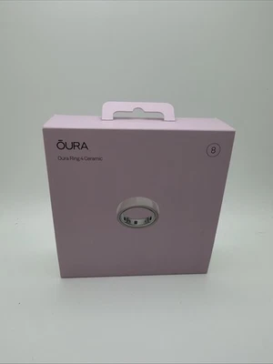 NEW SEALED - Oura Ring Gen 4 -Size 8 - Ceramic (Petal) - Image 1 of 3