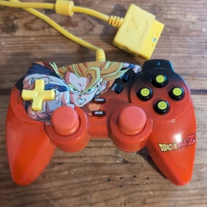 Playstation 2 PS2 NUBYTECH Dragon Ball Z DBZ Super Saiyan Goku Controller Tested - Picture 1 of 7