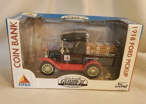 Citgo Gearbox 1918 Ford Runabout Pickup Truck Sammlerstück Coin Bank ungeöffnet - Bild 1 von 6