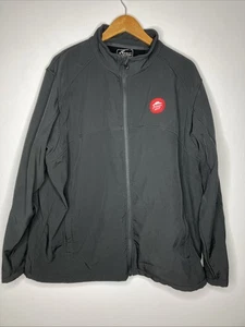 Pizza Hut Employee Uniform Jacket Men's 2XL Black Full Zip Pockets - Picture 1 of 6