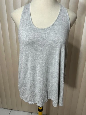 Alfani Intimates Sleeveless Pajama Top XL Scoop Neck Keyhole Back Top PJs Gray - Image 1 of 4