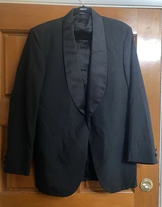 Brooks Bros. Herren Schwarz Wolle Schalkragen/1B/CV Smoking/Abendessen Jacke GR 40R/USA - Bild 1 von 4