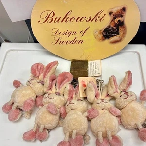 Bukowski Bear Keychain set of 5 Stuffed Bear Bradford Exchange - Bild 1 von 2
