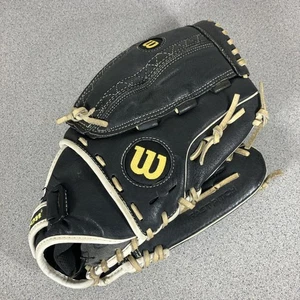 Wilson A440 12" RHT Fast Pitch Softball schwarz weiß A0440 12BW Leder Baseball - Bild 1 von 9