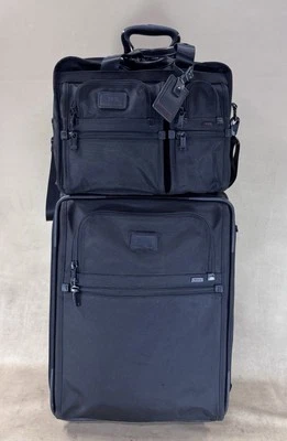 Preowned Tumi Carry On Set 2 Wheeled 21” Suitcase 22021DH & 15” Laptop Briefcase - Image 1 of 4