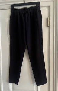 Theory women’s navy crepe trousers, size M - Picture 1 of 7