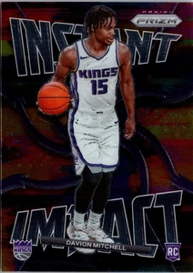 2021-22 Panini Prizm #19 Davion Mitchell Impacto Instantáneo Sacramento Kings - Imagen 1 de 2