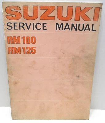 77 Suzuki RM 100 125 1977 OEM manual de servicio SR-2840 Foto 1 de 4