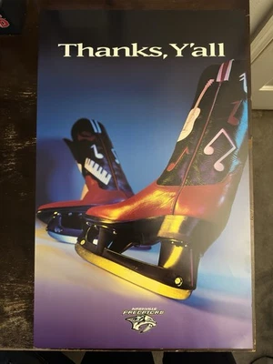 Impresión de póster de Nashville Predators Thanks, Y’all 15 X 24 Foto 1 de 4