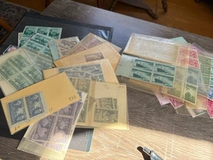 Pile of Mid-century $.03 Plate Blocks + 70 Loose MNH $.03 Stamps - Picture 1 of 23