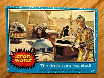 B1G1 25% Off • 1977 Star Wars - Series 1 (Blue) #12 • The droids are reunited! - Image 1 of 4