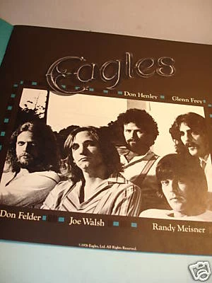 Eagles Tour Book 1976 Hotel California Band Glenn Frey Concierto Walsh Don Henley Foto 1 de 4