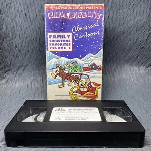 Family Christmas Favorites Vol 2 VHS Tape 1988 Sing -A-Long Classic Cartoon Rare - Picture 1 of 8