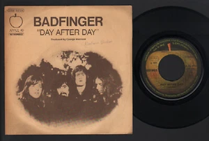 7" BADFINGER DAY AFTER DAY / SWEET TUESDAY MORNING APPLE 1972 GEORGE HARRISON - Picture 1 of 1