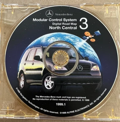 Genuine Mercedes C, E, CL, CLK S SL G-Class Navigation Map 3, 1999.1 - Image 1 of 2