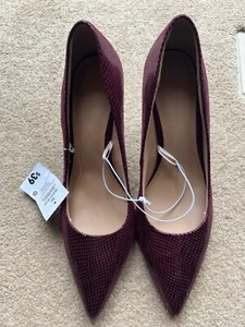 Women's Daniella Burgundy Heels, Size 10, NEW with tags - Picture 1 of 5