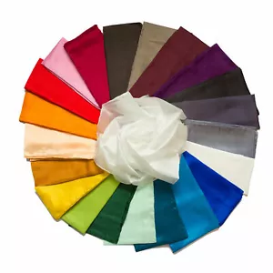 Seidentuch Tuch Halstuch 90x90cm in verschiedenen Farben einfarbig unifarben Sei - Bild 1 von 1