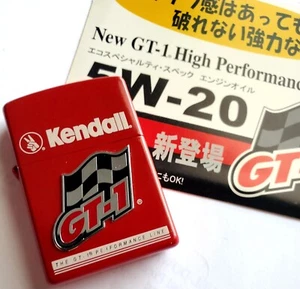 Zippo Kendall Gas And Oil Japan In Box Advertising 2002 RED Lighter RARE Japanes - Picture 1 of 12