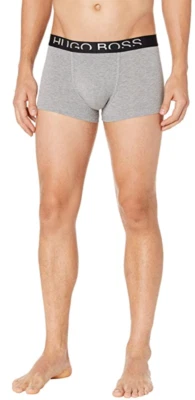 Boss Hugo Boss L55801 Mens Grey Identity Cotton Modal Trunks Size Large - Image 1 of 3