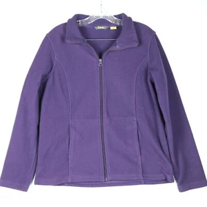 Cabela's Women's Purple Fleece Jacket - Size M - Full Zip - Adjustable Waist - Picture 1 of 5