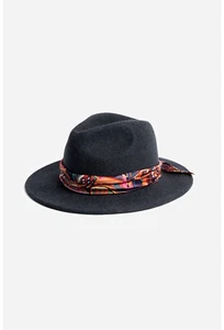 Brand New Johnny Was JADE FELT HAT - Charcoal - Picture 1 of 3