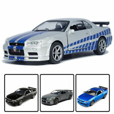 1/36 Nissan GTR R34 Skyline Model Car Diecast Toy Vehicle Collection Kids Gift