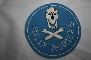 90o PARCHE DE ESCUADRÓN DE BOMBAS EXCELENTE COPIA SEGUNDA GUERRA MUNDIAL A2 CHAQUETA JOLLY ROGERS CRÁNEO - Imagen 1 de 1