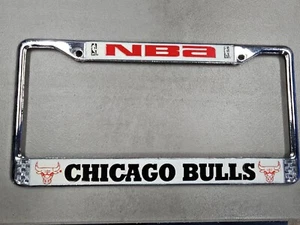 Chicago Bulls Metal License Plate Frame Car/Truck Auto Tag Holder Old Stock - Picture 1 of 3