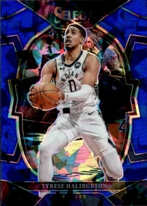 2022-23 Panini Select Blue Cracked Ice Prizm #20- Tyrese Haliburton - Picture 1 of 2