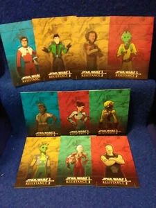 2019 Topps Star Wars: Resistance Animated series POP-UP SET #1-10 - Picture 1 of 12
