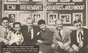 Postcard The Breakfast in Hollywood Gang Tom Breneman Uncle Corny - Picture 1 of 2